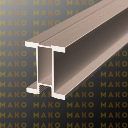 Профиль вертикальный симметричный MS170 Дуб молочный (A50)